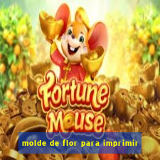 molde de flor para imprimir